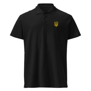 Polotröja Premium Unisex - broderad Tryzub